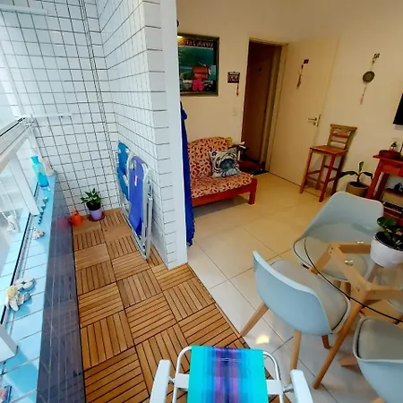 064 Aviacao Beira Vista Mar - 1 Quarto - 15 Metros Da Praia - Wi Fi 300Mbps E Tv Canais A Cabo - Estacionamento Gratuito Praia Grande  Habitación foto